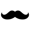 mustache hair transplant icon